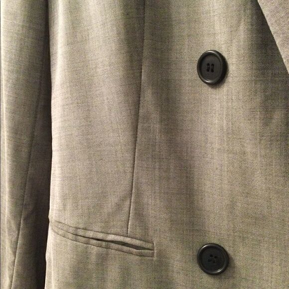 DKNY Sz 6 Gray Blazer double breasted - Picture 6 of 6